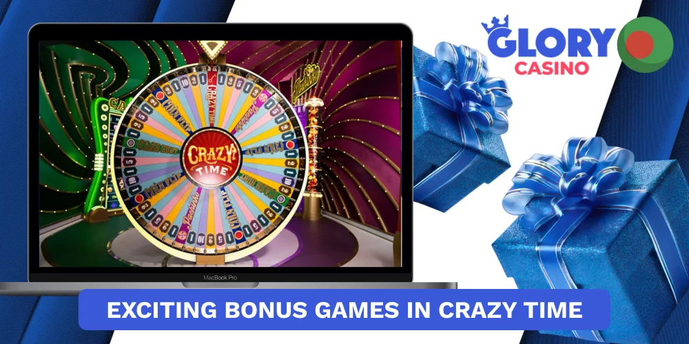 Bonuses offered by Glory Casino for the best game of Crazy Time